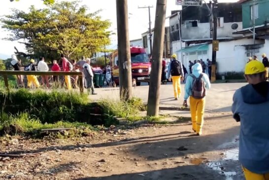 Um feto foi encontrado dentro de uma lixeira em uma comunidade de Guarujá