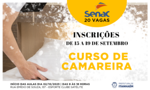 Para participar, é necessário ter a idade mínima de 18 anos e o nível de escolaridade com ensino fundamental II incompleto