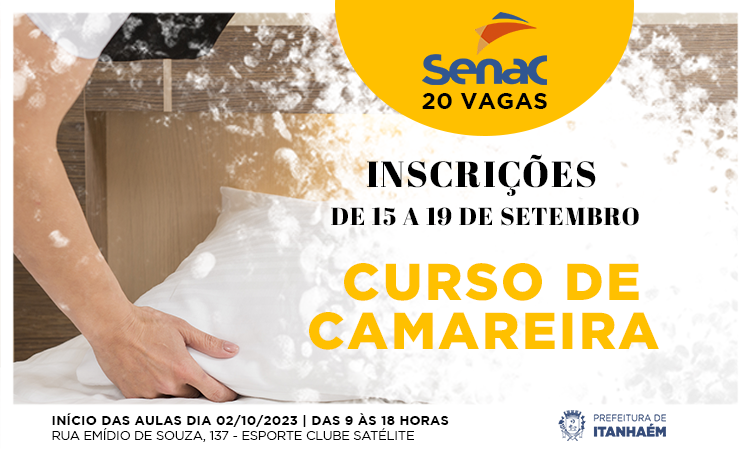 Para participar, é necessário ter a idade mínima de 18 anos e o nível de escolaridade com ensino fundamental II incompleto