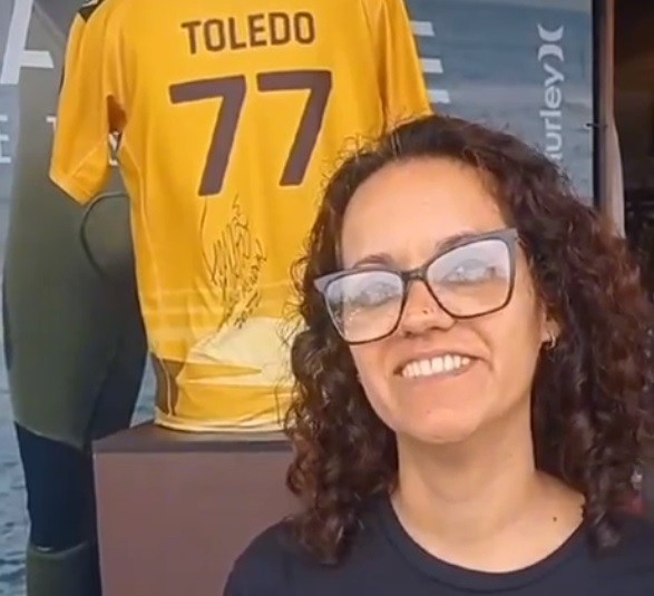 Andréa Duque, tia de Filipe Toledo, conversa com a reportagem do Diário