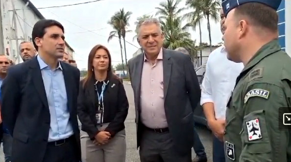 O ministro de Portos e Aeroportos, Silvio Costa Filho, fez sua primeira visita à Baixada Santista nesta quinta-feira (21)