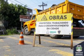 A Prefeitura de Mongaguá deu início às obras de revitalização da Avenida Getúlio Vargas
