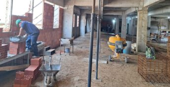 Obras do 1&ordm; Complexo Materno Infantil de São Vicente estão 35% concluídas