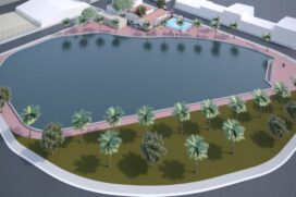 A revitalização contempla a reurbanização do local com espaço kids, espaço para terceira idade, quadra esportiva e pista de caminhada que contorna toda a extensão da Lagoa