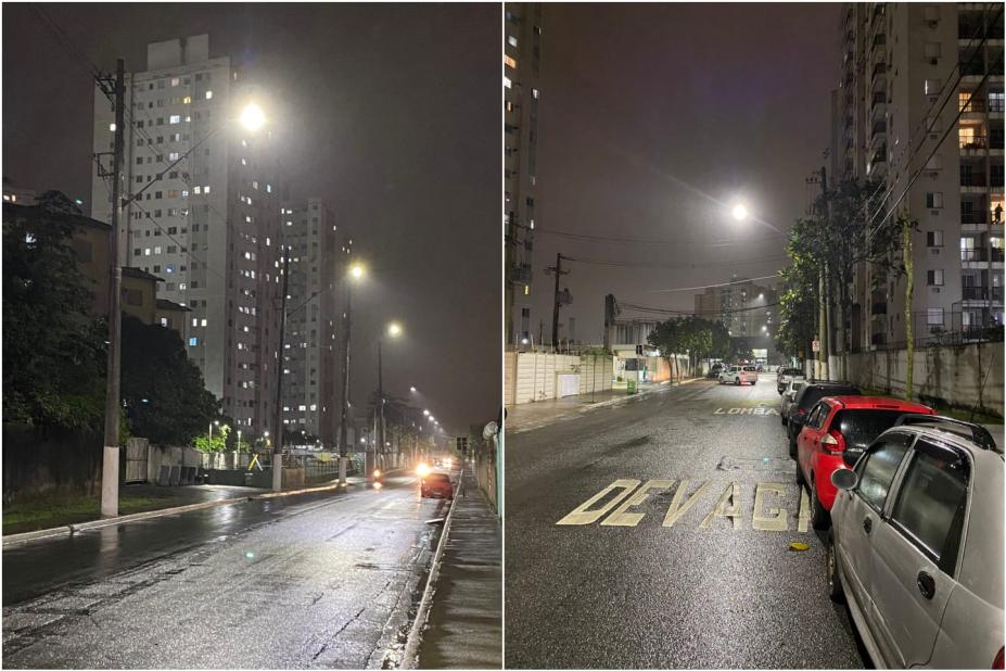 A Prefeitura vem promovendo a modernização da iluminação pública em diversas localidades