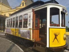 Assim ficou a reedição do Bonde Pelé, que se integra à linha turística do Centro Histórico de Santos