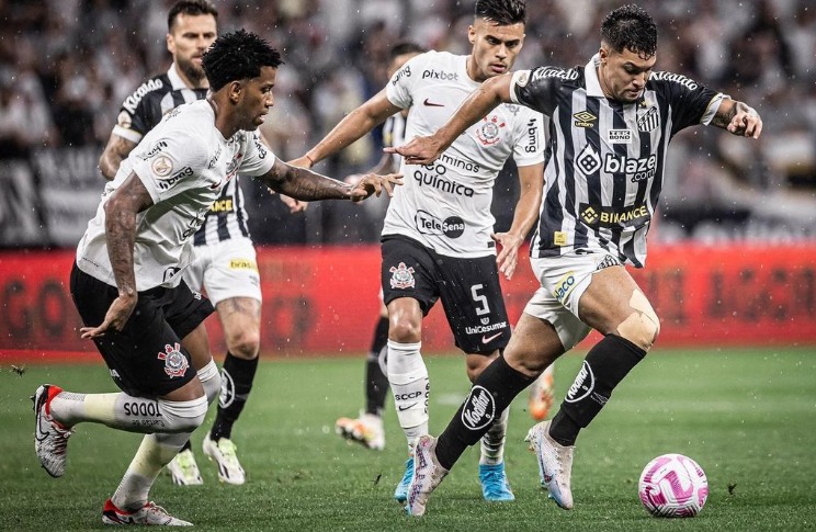 Corinthians e Santos empataram em 1 a 1