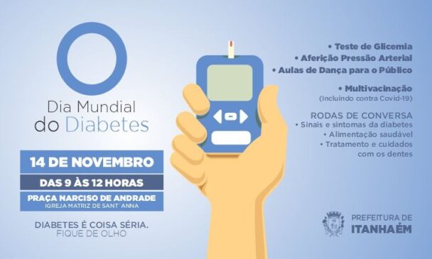 Ação tem como objetivo aumentar a conscientização sobre o acesso aos cuidados da diabetes, tendo como tema para campanha