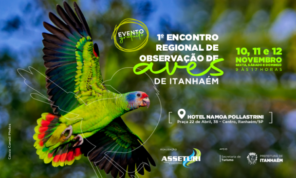 É uma oportunidade única de aprender, compartilhar conhecimentos, observar e se encantar com a vida das aves