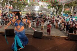 As colônias representadas no Festival foram brilhantes em apresentar suas danças e comidas típicas