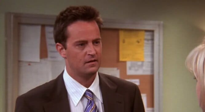 Matthew Perry, que interpretou o personagem Chandler em 'Friends'