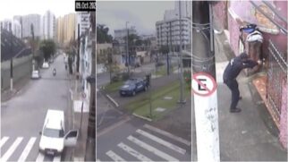 A ocorrência foi na manhã desta segunda-feira (9)