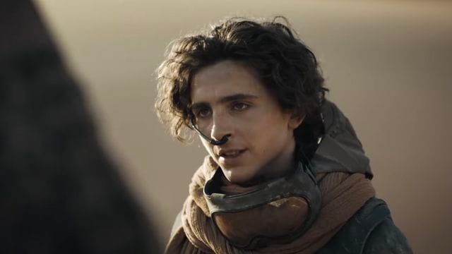 Ator Timothée Chalamet em cena de "Duna"
