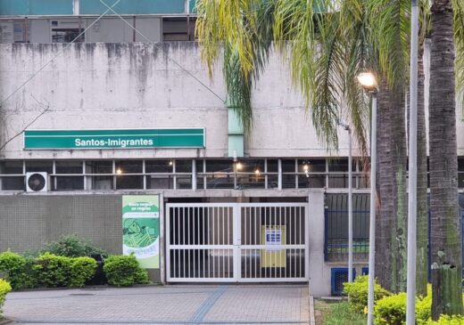 A enfermeira Marcela Mattos encontrou a estação Santos-Imigrantes
