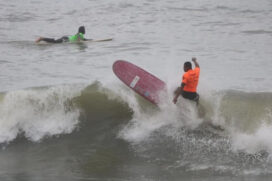 O Quebra-Mar, na praia do José Menino, será o palco da 2ª etapa do Campeonato Santista de Longboard 2023.