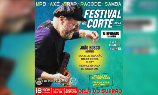 O Festival também contará com uma praça de alimentação, oferecendo os tradicionais pratos de acarajé e feijoada