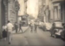 Centro de Santos em imagens feitas nos anos 50