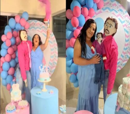 Em vídeo publicado no Tik Tok, a brasileira revelou que o 'bebê' será menina