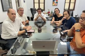 Nesta segunda (18), o prefeito Kayo Amado se reuniu com as diretoras-gerais Carol Pagano, Geyssa Alencar e Sabrina Olimpio, que irão comandar o espetáculo