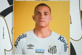 O atacante Marcelinho foi anunciado pelo Santos