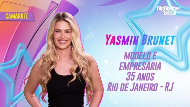 Atriz e empresária Yasmin Brunet