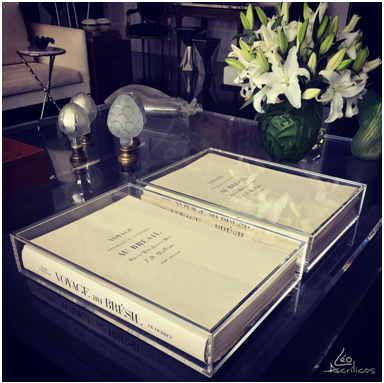 Case em Acrílico p/ Livro Decor 