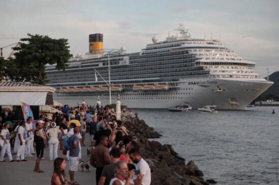 As cifras são reflexo da última temporada de cruzeiros, encerrada em abril de 2023, que registrou a maior movimentação no Porto de Santos dos últimos dez anos