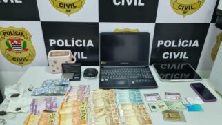 O suspeito foi preso em flagrante e encaminhado às autoridades competentes