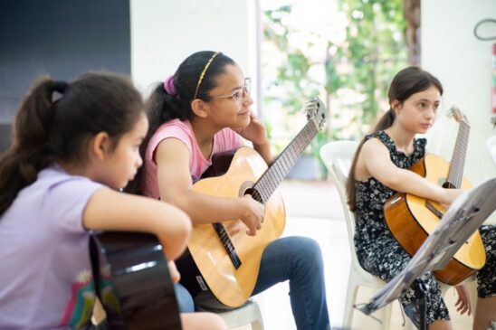 O Guri oferece cursos regulares de iniciação musical (de 6 a 9 anos)