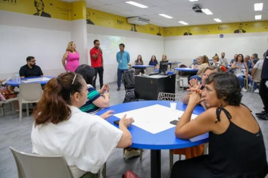 Conscientes das medidas adotadas pela Cidade para alcançar as metas da Agenda 2030, os professores apresentaram propostas de como aplicar os ODS nos projetos de extensão local
