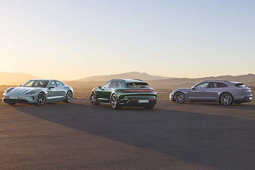 Na versão mais insinuante, o 100% elétrico Taycan chega a ter 952 cavalos de potência