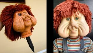 Uma criança curiosa descobriu um punhal dentro do boneco do Fofão