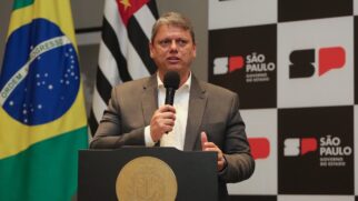 Tarcísio de Freitas celebrou envio de projeto à Alesp