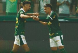 Flaco López e Raphael Veiga, destaques do Verdão