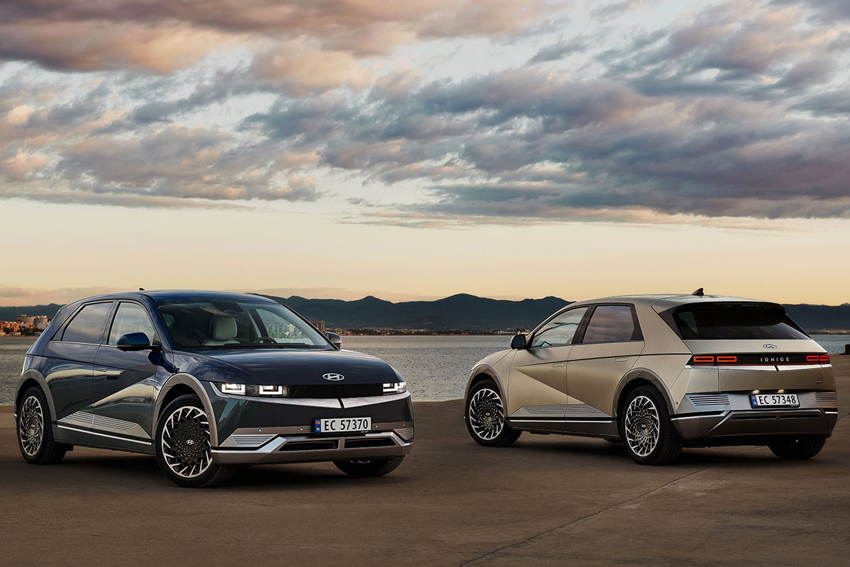 Quatro modelos serão importados este ano pela nova HMB, para compor o novo portfólio ao lado do HB20, do Creta, do novo Tucson e do mini caminhão HR, os quatro produzidos no país. Na foto o Hyundai Ioniq 5