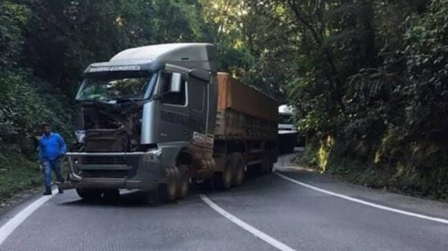 Acidente aconteceu de manhã