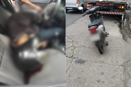 O crime ocorreu por volta das 13h30, na Avenida Antônio Emmerich, na Vila Cascatinha