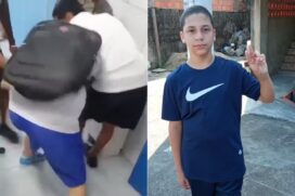 Carlos Nazara, de 13 anos, estava sofrendo bullying na escola onde estudava