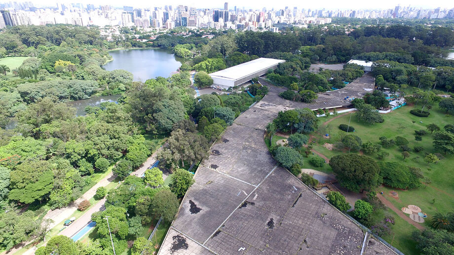 Início da reforma da Marquise do Parque Ibirapuera, na zona sul da Capital