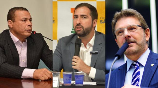 César Nascimento, Kayo Amado e Alberto Mourão estão liderando em Cubatão, São Vicente e Praia Grande, respectivamente