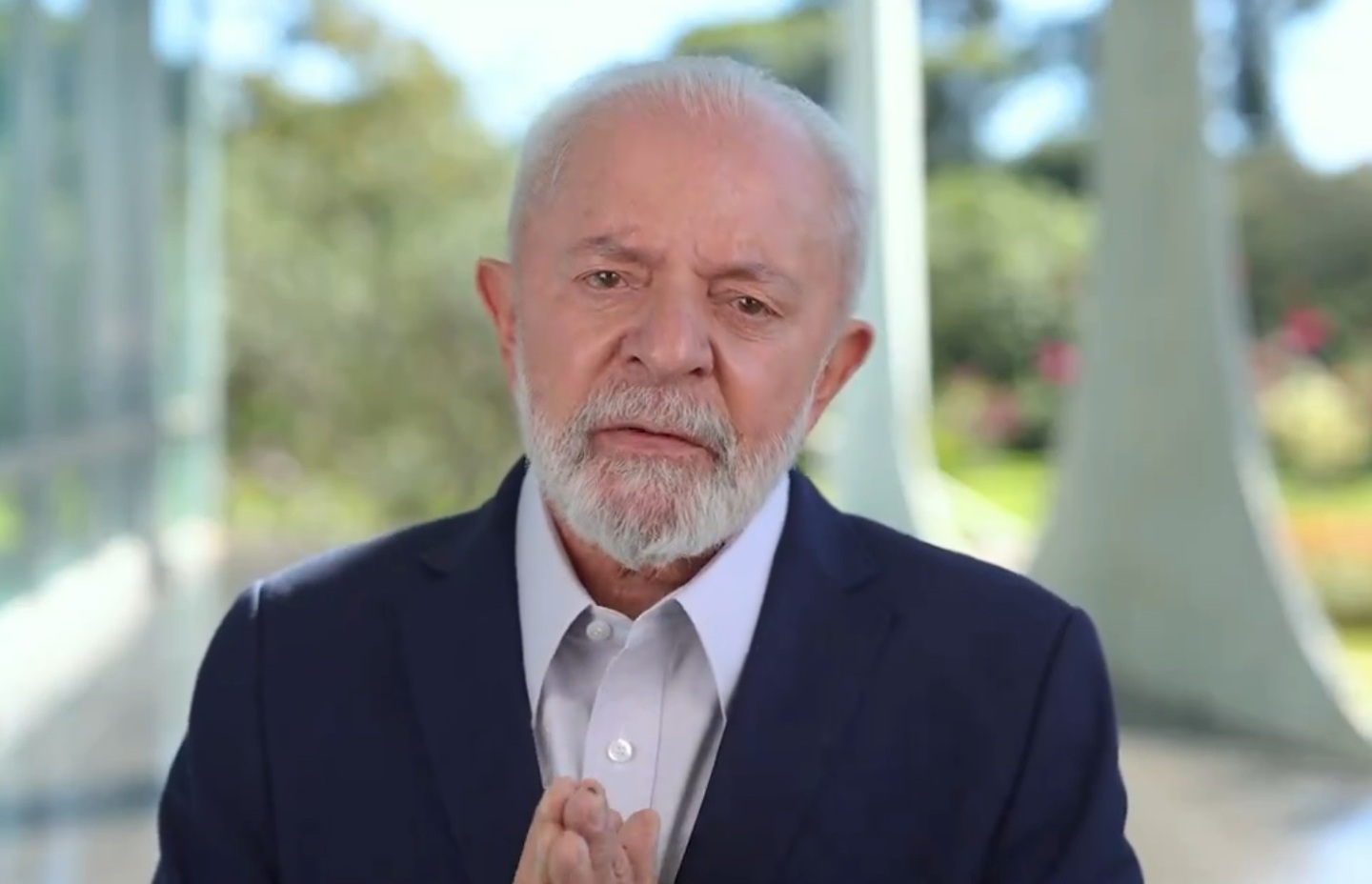 O presidente Lula, durante vídeo para o Dia das Mães