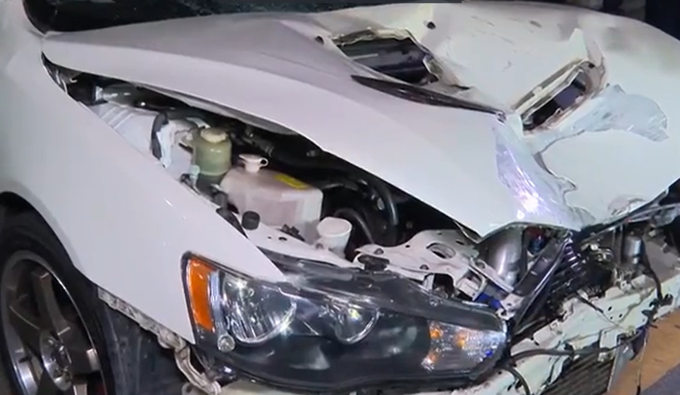 Carro que o engenheiro guiava na hora do atropelamento