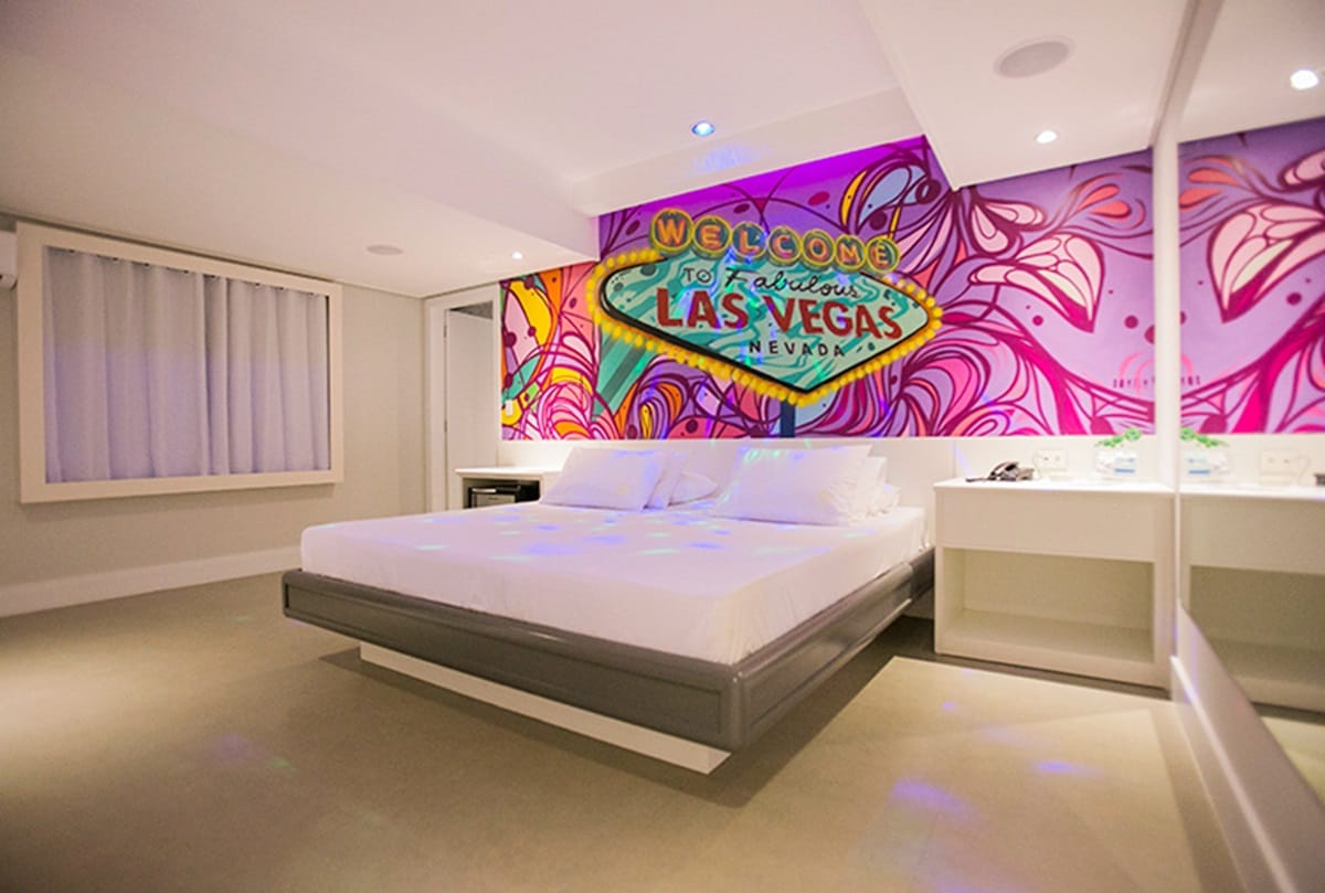 Suíte Rivieras Cobertura Las Vegas, Rivieras Hotel, em Santos (Foto: Divulgação)