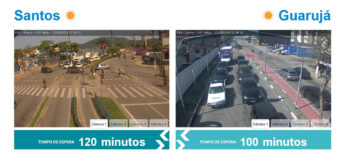 O tempo de espera na fila da balsa está em duas horas neste sentido