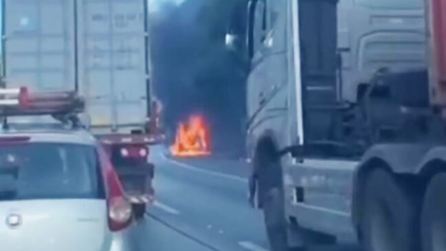 Aciddente causou lentidão na Via Anchieta