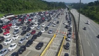 Para o retorno à capital, espera-se tráfego intenso no domingo (2), das 10h às 20h, durante a Operação Subida (2x8)