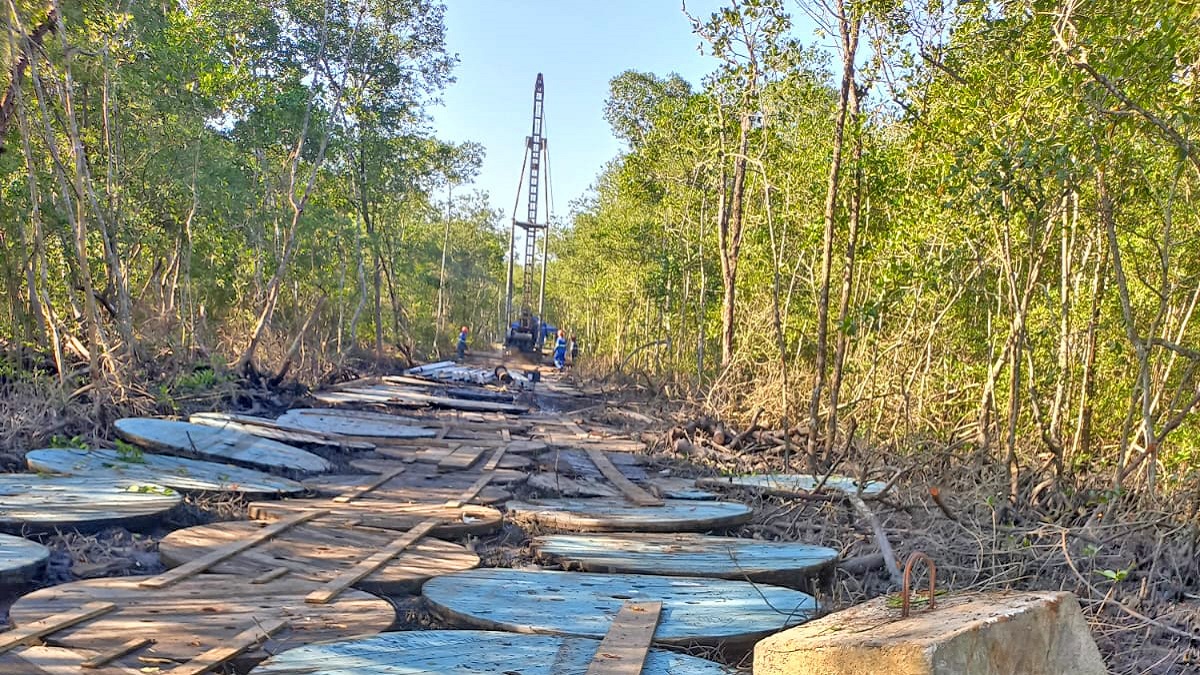 A Empresa Litorânea de Transmissão de Energia S.A. (ELTE) é quem executa os serviços