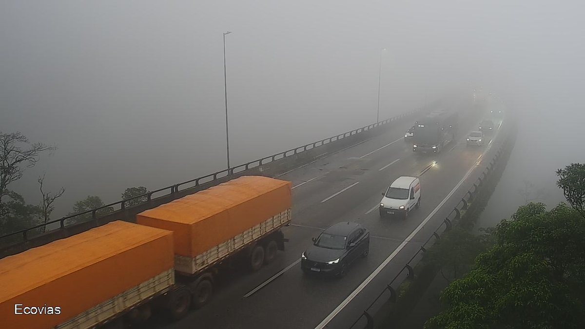 Os motoristas que estão deixando o Litoral e subindo para a Capital estão encontrando congestionamento