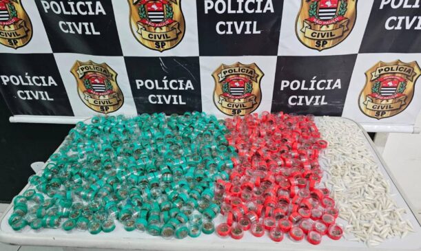 Drogas foram encontrados em uma casa
