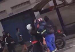 Grupo tentou fazer arrastão em São Vicente neste domingo